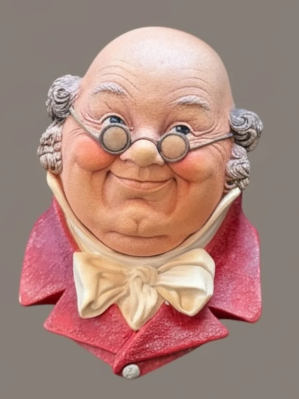Vintage Bossons Chalkware “Mr. Pickwick” Head England